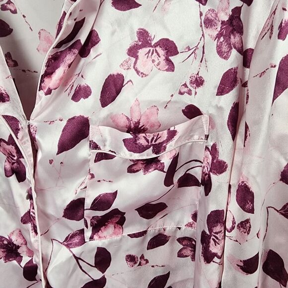 Secret Treasures Floral Pajama Top Pink Size 2XL - Picture 5 of 9